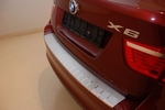 Alu-Frost Накладка на задний бампер профилированная с загибом, нерж. сталь BMW X6 08-
