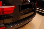 Alu-Frost Накладка на задний бампер профилированная с загибом, нерж. сталь + карбон BMW X5 10-13