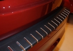 Alu-Frost Накладка на задний бампер профилированная с загибом, нерж. сталь + карбон VW Jetta VI 11-