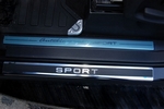 Alu-Frost Накладки на внутренние пороги с надписью, нерж. сталь+карбон, 4 шт. LAND ROVER/ROVER Range Rover Sport 05-09