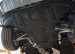 АВС-Дизайн Защита картера двигателя и кпп, композит 8 мм, 2 части (V-все, кроме 4.1D; 5.9D) AUDI Q7 15-