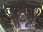 АВС-Дизайн Защита картера + КПП, из 2-х частей, композит 8 мм (V-3,5; 4,0; 5,0; 3,0TD) BMW X5 13-