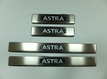 JMT Накладки на дверные пороги с логотипом и LED подсветкой, нерж. OPEL Astra J 10-/12-