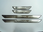 JMT Накладки на дверные пороги с логотипом, нерж. NISSAN X-Trail 07-/11-