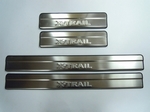JMT Накладки на дверные пороги с логотипом, нерж. NISSAN X-Trail 14-