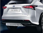 Lexus Декоративная накладка на задний бампер, серебр. (2.0L, 2.5H) LEXUS NX300h 14-