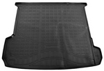 Norplast Коврик багажника (полиуретан), чёрный (7 мест, сложенный 3 ряд) AUDI Q7 15-