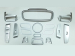 OEM-Tuning Комплект накладок во внутренний интерьер, 17 частей, ABS хром KIA Sorento/Соренто Prime 15-