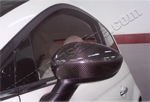Omsa_Line Накладки на зеркала, 2 части (карбон) FIAT 500 08-