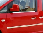 Omsa_Line Нижние молдинги стекол, нерж., 4 части VW Caddy 04-/10-