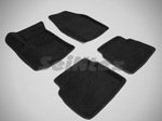 Seintex Коврики салона текстильные 3D, чёрные CHEVROLET Aveo 06-11