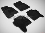Seintex Коврики салона текстильные 3D, чёрные MITSUBISHI Pajero V80 07-/11-/14-