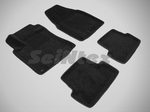 Seintex Коврики салона текстильные 3D, чёрные NISSAN Qashqai 07-/10-