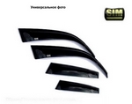 SIM Дефлекторы боковых окон, темные, 4 части (SD) VW Polo 10-