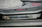 Souz-96 Накладки на внутр. пороги без логотипа (компл.4шт.) на металл KIA Sorento/Соренто 09-