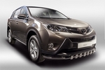 Toyota Защита переднего бампера с декоративными элементами 42 мм TOYOTA RAV4 13-