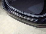 ТСС Накладка на задний бампер (лист зеркальный логотип Hyundai) (SD) HYUNDAI Solaris 17-