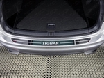 ТСС Накладка на задний бампер (лист зеркальный логотип VW) VW Tiguan 17-