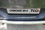 ТСС Накладка на задний бампер (зеркало) (Sport, Longitude, Limited) JEEP Cherokee 14-