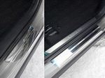 ТСС Накладки на пороги (лист зеркальный) 1 мм LEXUS NX300h 14-