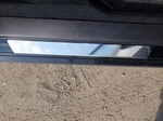 ТСС Накладки на пороги (лист зеркальный) SUBARU XV 12-
