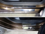 ТСС Накладки на пороги внешние и внутренние (лист зеркальный) VW Polo 15-