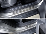 ТСС Накладки на пороги внешние (лист шлифованный надписьTiguan) 4 шт VW Tiguan 17-