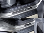 ТСС Накладки на пороги внешние (лист зеркальный) 4 шт VW Tiguan 17-