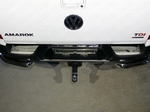 ТСС Накладки на задний бампер (лист зеркальный) VW Amarok 16-