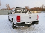 ТСС Защита кузова и заднего стекла со светодиодной фарой 75х42 мм (на кузов) VW Amarok 16-