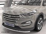 CAN Otomotiv Защита переднего бампера одинарная d 60 мм, нерж. HYUNDAI Tucson 16-