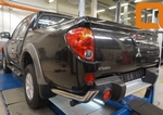 CAN Otomotiv Защита заднего бампера уголки d 76 мм, нерж. MITSUBISHI L200 14-