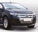 Souz-96 Решётка в бампер 10 мм - хром. заглушки FORD Edge 14-