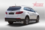 Souz-96 Защита задняя уголки 60/42 мм двойные HYUNDAI Grand/Грандр Santa Fe/санта фе 13-