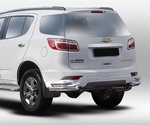 Souz-96 Защита задняя уголки 76/42 мм двойные CHEVROLET TrailBlazer 13-