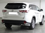 Технотек Защита заднего бампера уголки d-60+53 TOYOTA Highlander 14-