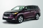 Toyota/Тойота Пороги с проступями 76 мм (компл 2шт) TOYOTA Highlander 14-